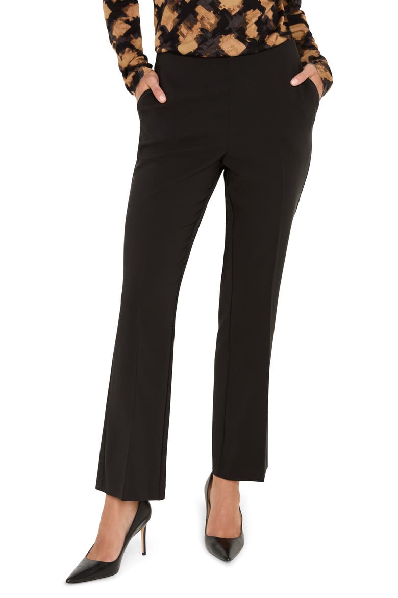 Plaza Pull-On Bootcut Pants, Main, color, BLACK ONYX