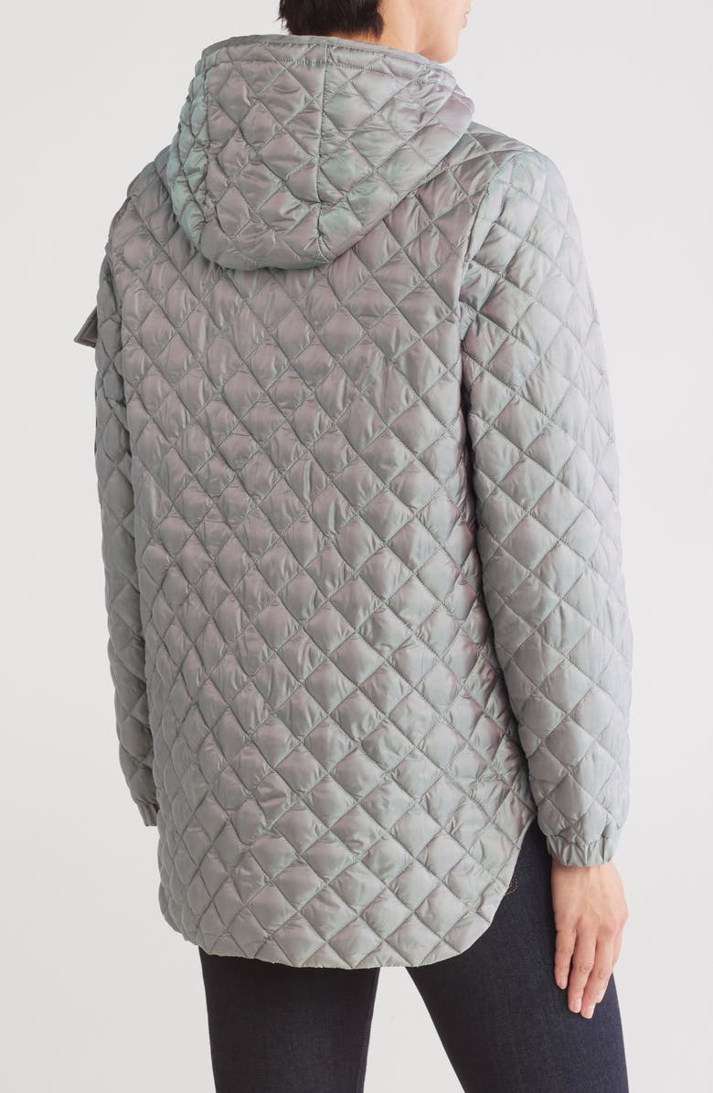 BCBGeneration Diamond Quilted Hooded Jacket, Alternate, color, 