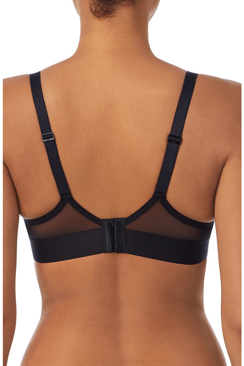 Sheer Mesh Unlined Bra, Alternate, color, BLACK