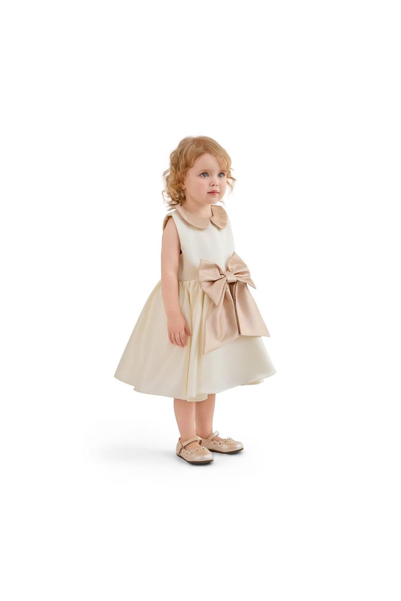 Petal Bow Gown, Alternate, color, Ivory