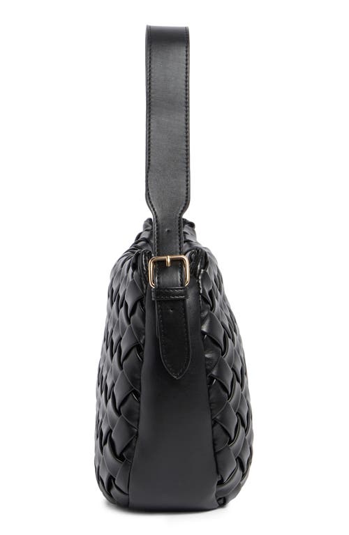 Urban Expressions Handbags Thread Quilted Shoulder Bag In Black