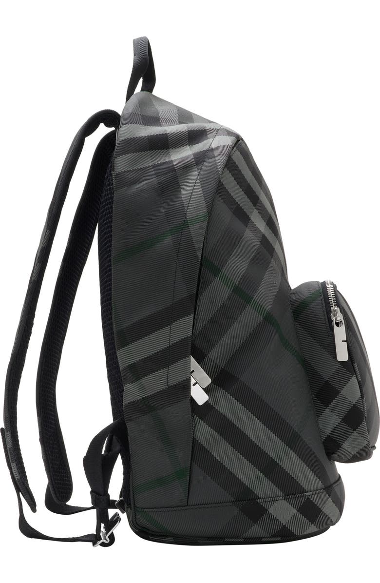 Burberry Grid Backpack, Alternate, color, Charcoal Grey