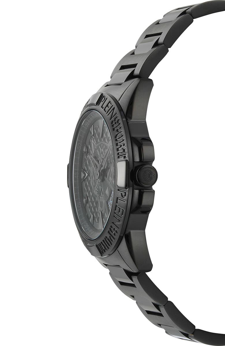 PLEIN SPORT Touchdown Bracelet Watch, 44mm, Alternate, color, Black