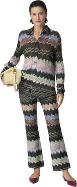 Missoni Shirt In Viscose Lamé With Snake Motif