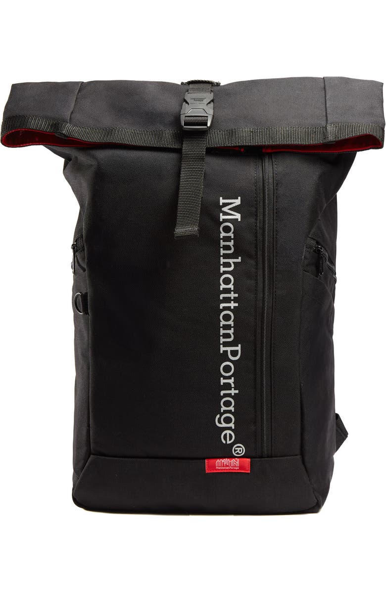 Manhattan Portage Reflective Pace Backpack Ver 2, Main, color, Black