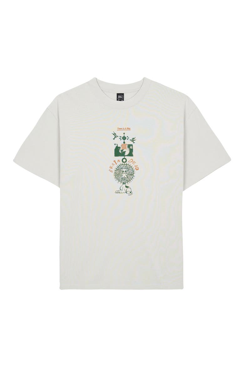 There Is a Way Cotton Graphic T-Shirt, Main, color, GREY
