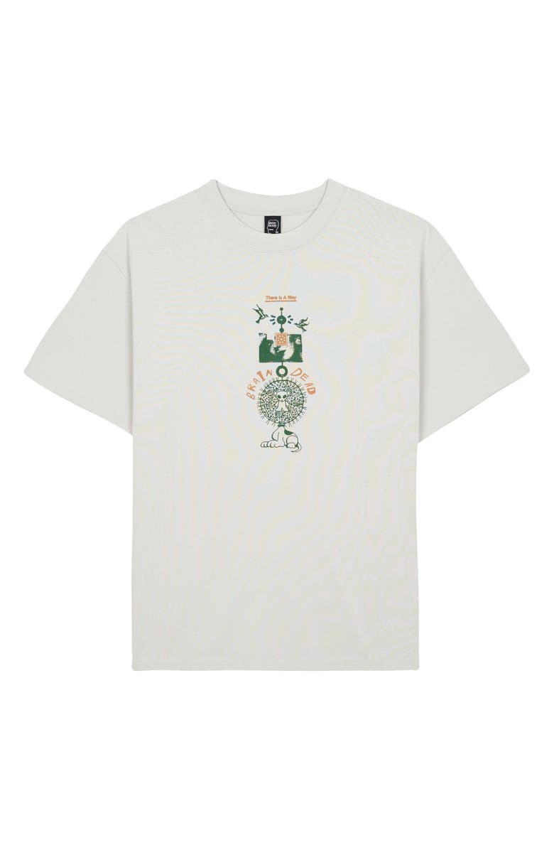 Brain Dead There Is a Way Cotton Graphic T-Shirt, Main, color, Grey