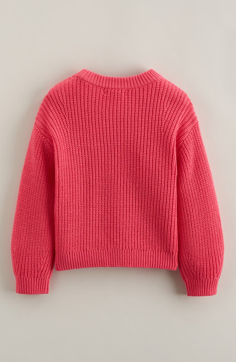 Tucker + Tate Kids' Embroidered Crewneck Sweater, Alternate, color, Pink Hearts Embroidery