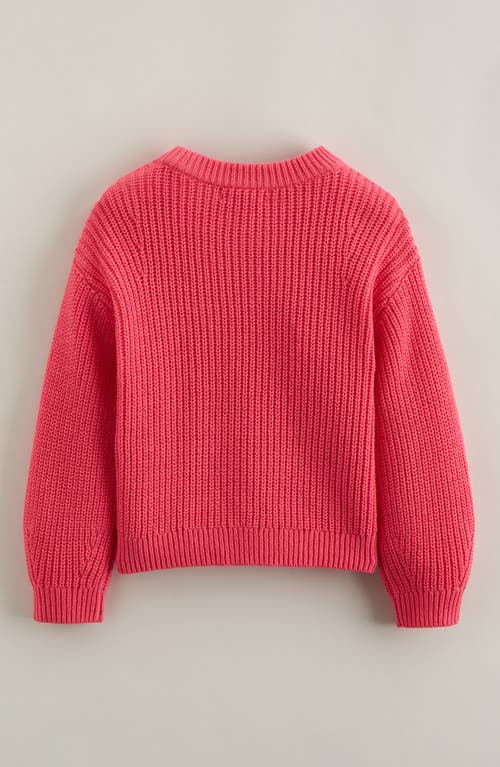 Tucker + Tate Kids' Embroidered Crewneck Sweater In Pink