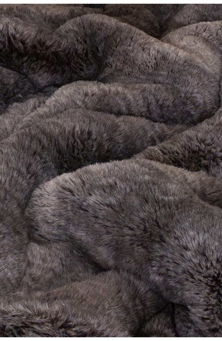 Sea To Me Blankets Alpine Faux Fur Throw Blanket, Alternate, color, Grey Multi