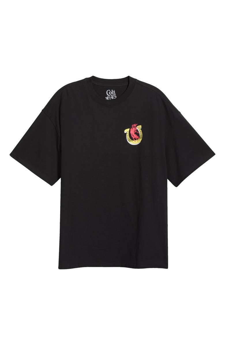 Brixton Colt 45 Everytime Oversized Graphic Cotton T-Shirt, Main, color, Black