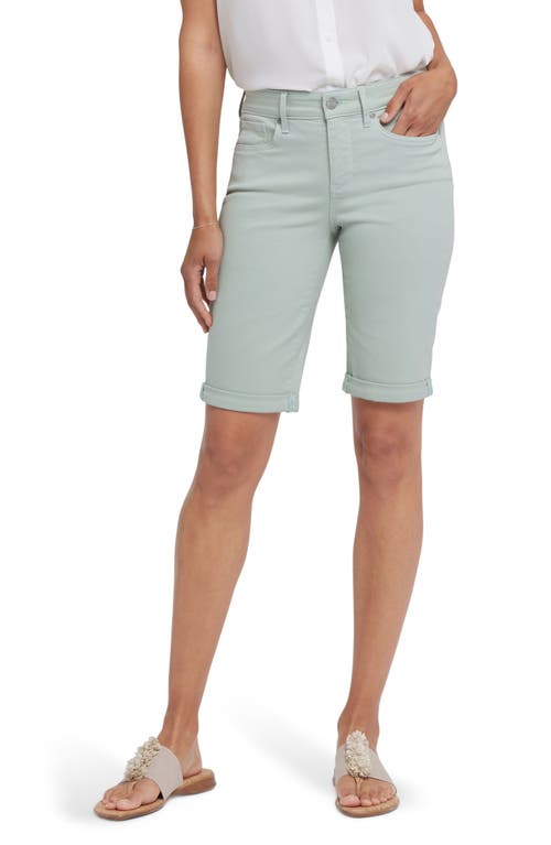 Nydj Briella Roll Cuff Denim Bermuda Shorts In Tomatillo