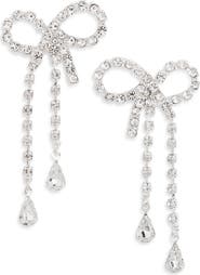 NORDSTROM RACK Crystal Bow Earrings