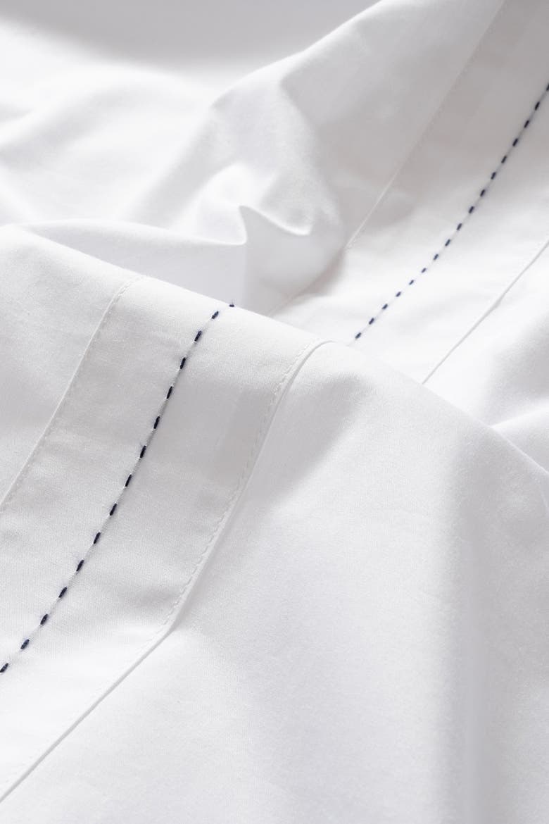 Brito Cotton Percale Crisp King Duvet Cover Set, Alternate, color, White