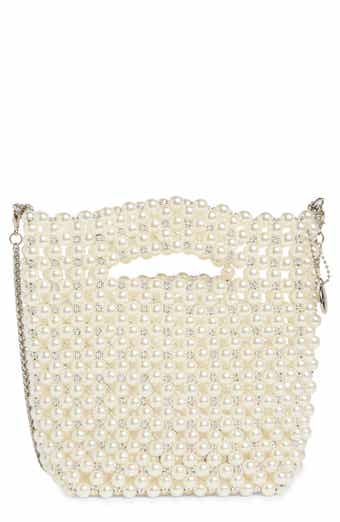 Dolce Vita Slouchy Faux Pearl Shoulder Bag