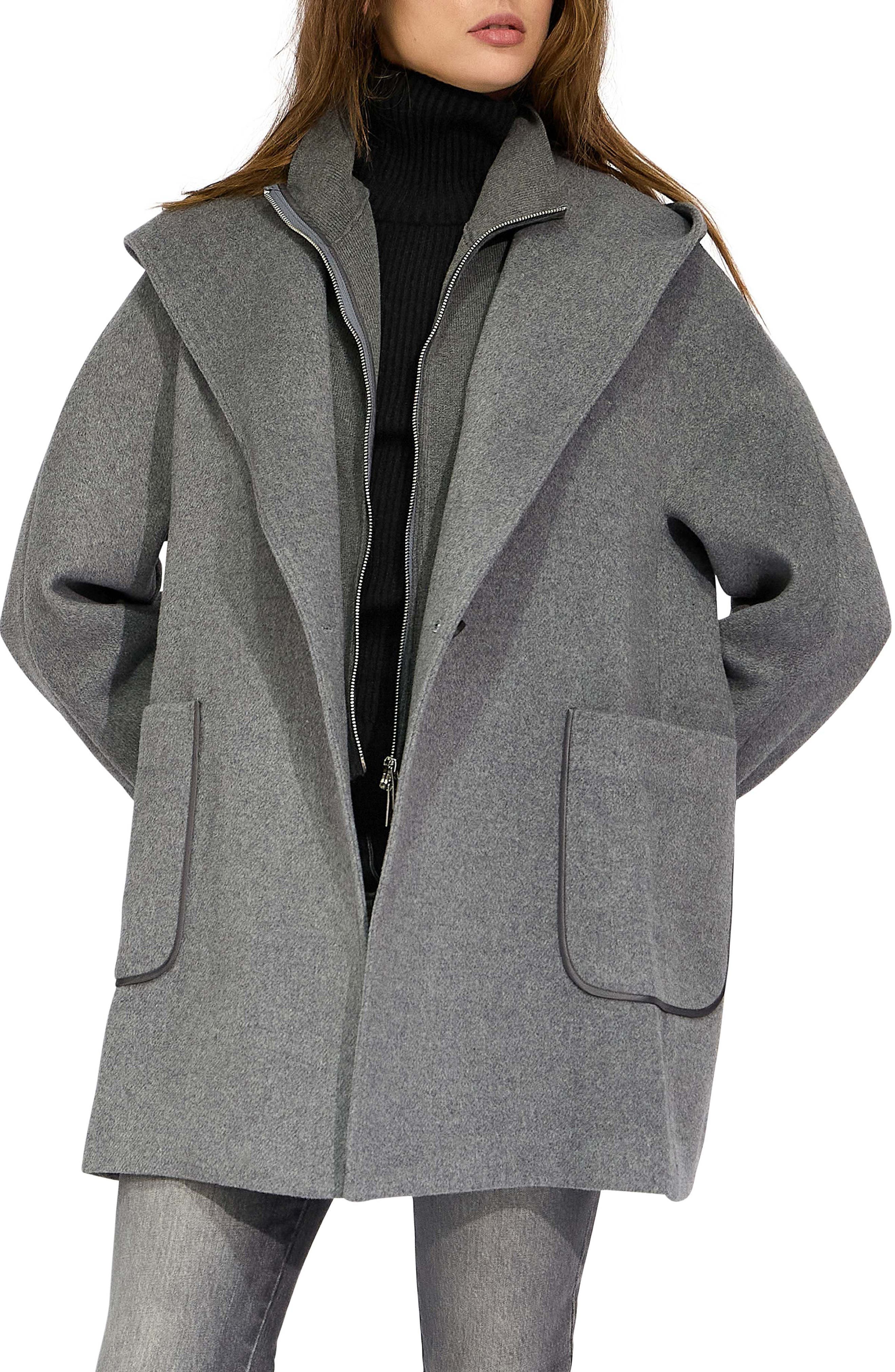 y*t様 Riu Ballon jolie down coat Gray Belle & Bloom Next to You Wool Blend Coat (Women) | Nordstromrack