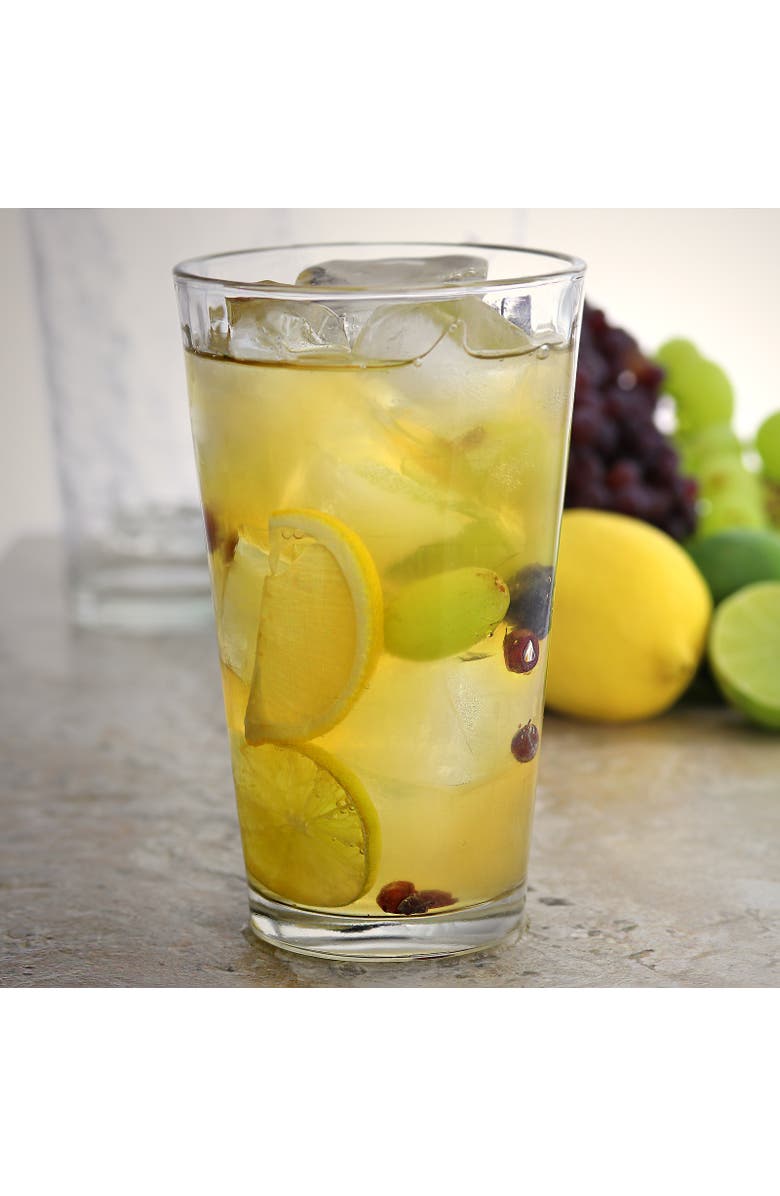 Gibson Home Great Foundations 4 Piece 16 oz. Tumbler Set in Bubble Pattern, Alternate, color, Clear