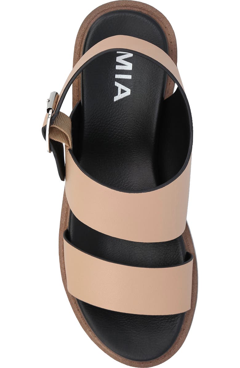 MIA Sheska Slingback Platform Sandal, Alternate, color, Tan