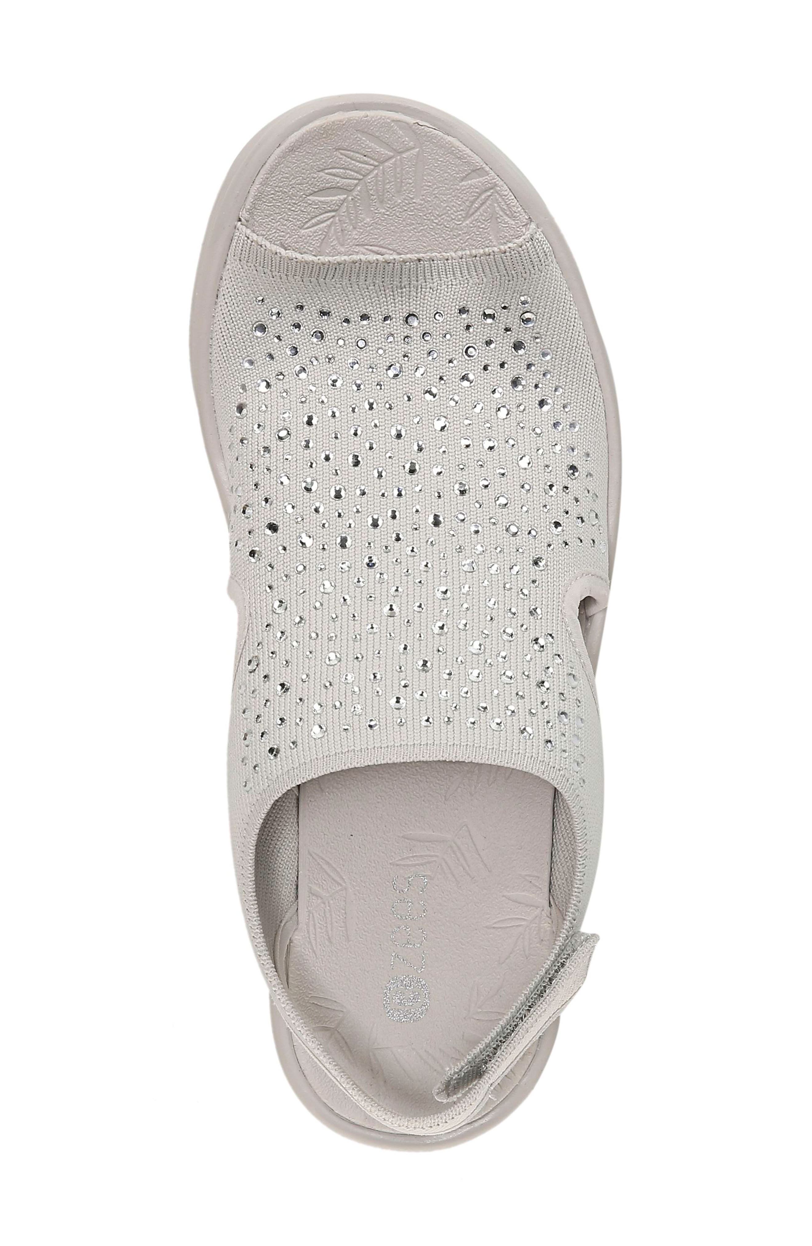 Saucy Slingback Sandal, Alternate, color, SILVER FABRIC