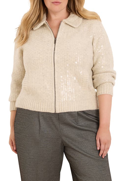 Shimmer Sequin Knit Jacket