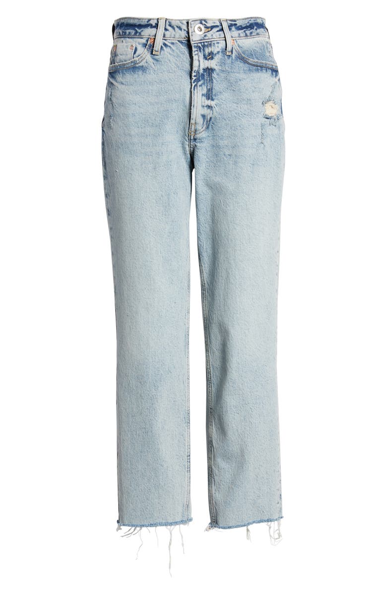 River Island Jaxx High Waist Straight Leg Jeans, Alternate, color, 