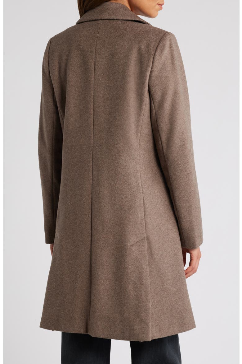 Single Breasted Wool Blend Coat, Alternate, color, PORTOBELLO
