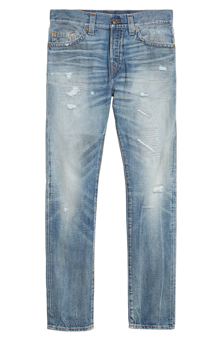 True Religion Brand Jeans Logan Slim Straight Fit Jeans, Alternate, color, 