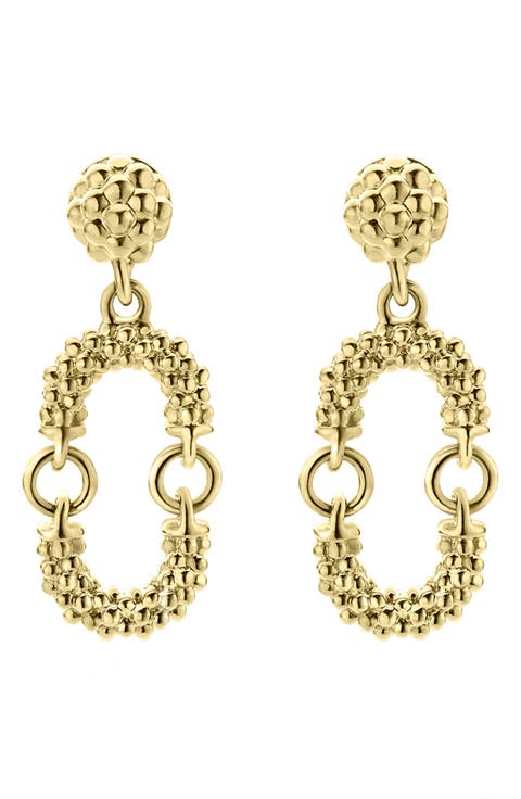 Oval Drop Earrings