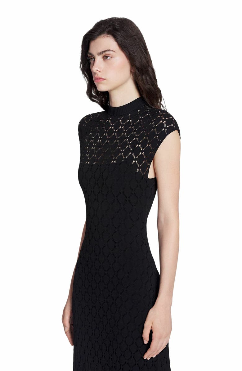 Lanvin Long Dress In Lace Effect Knit, Alternate, color, 