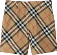 Burberry Check Cotton Shorts