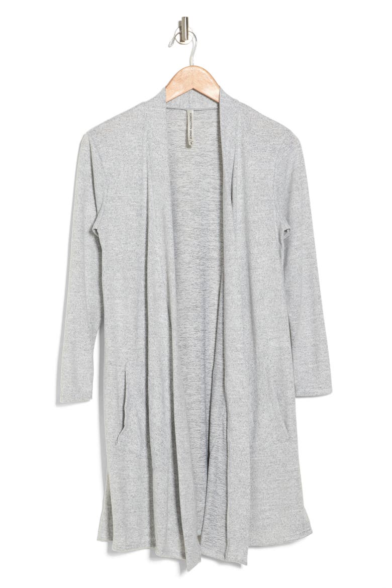 Longline Cardigan, Alternate, color, GREY