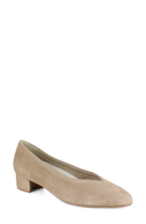 Munro Hannah Block Heel Pump in Tan Suede at Nordstrom, Size 5.5