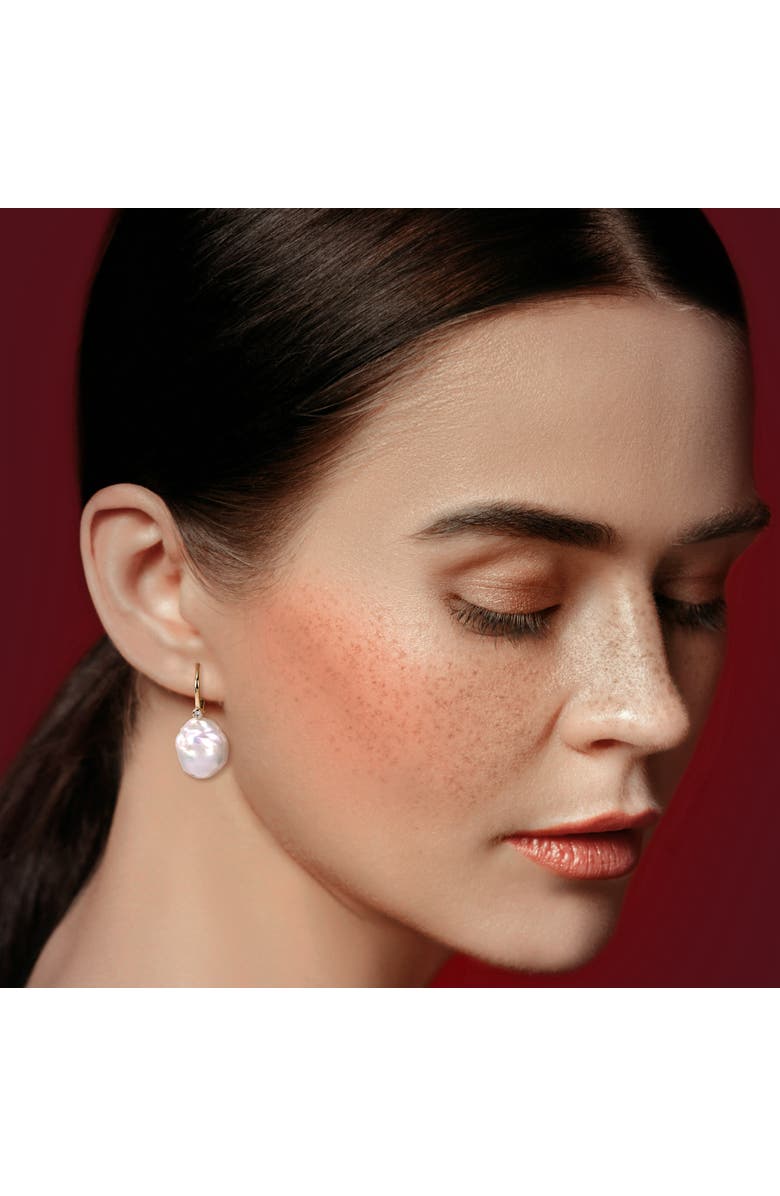 Julianna B. Cultured Pearl & Diamond Accent Earrings 14k, Alternate, color, 