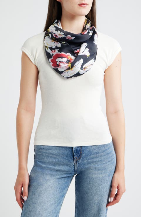 4-Piece Scrunchie & Square Scarf Set