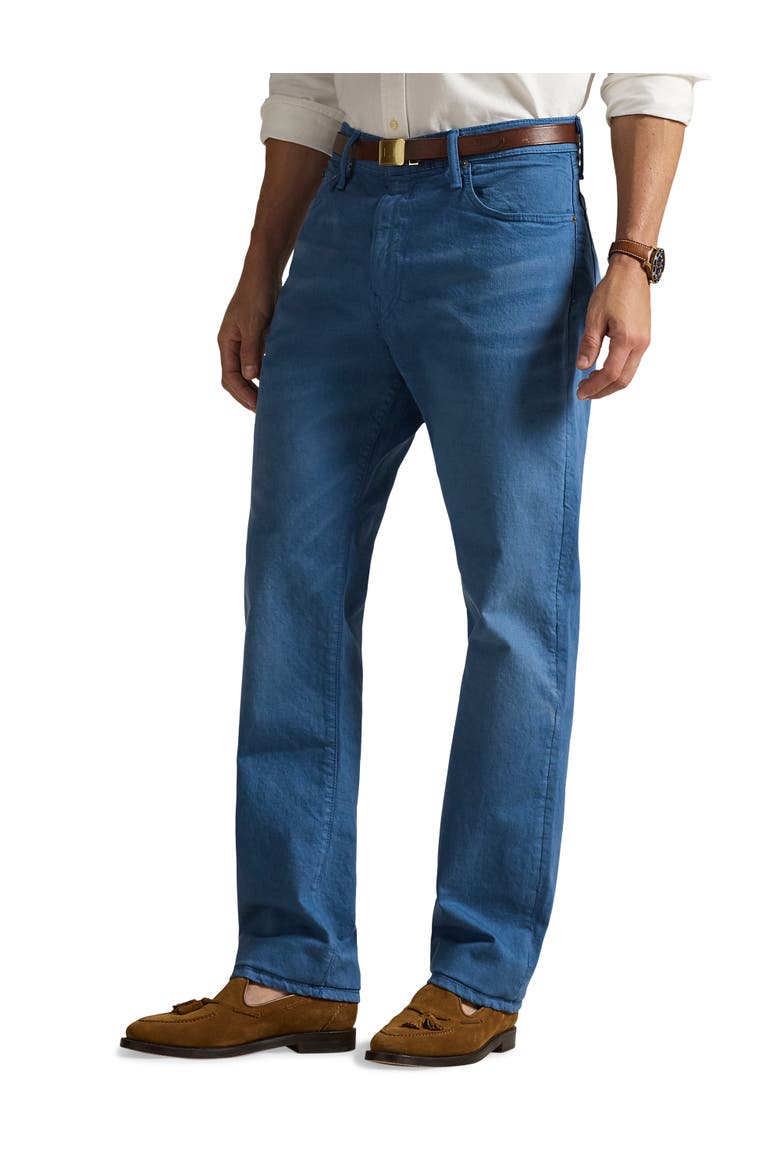 Big & Tall Varick Slim-Fit Straight-Leg Jeans, Main, color, DELTA BLUE