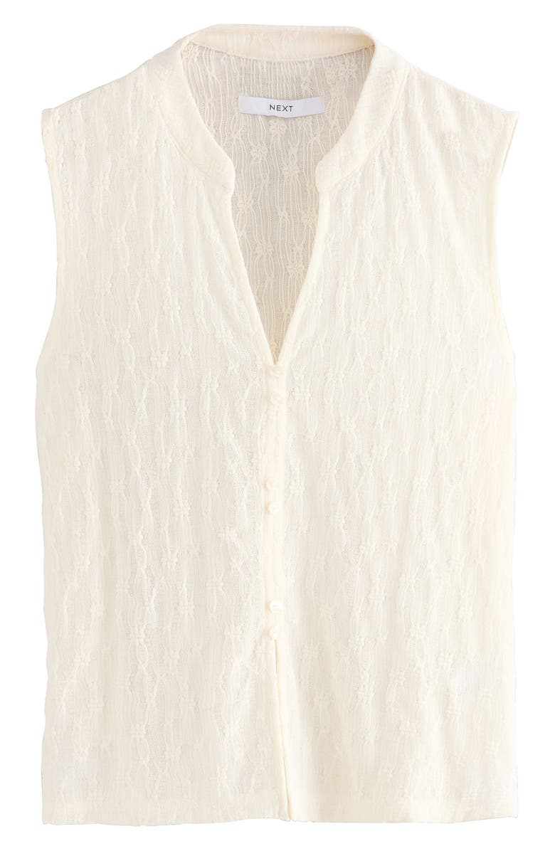 NEXT Sleeveless Lace Shirt, Alternate, color, Neutral