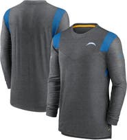 Nike Men's Nike Charcoal Los Angeles Chargers Sideline Tonal Logo Performance Player Long Sleeve T-Shirt