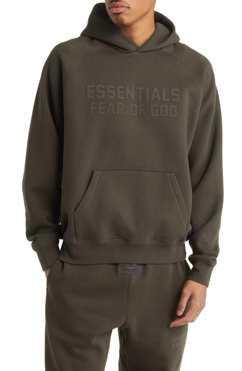 Fear of God Essentials Logo Graphic Hoodie, Main, color,