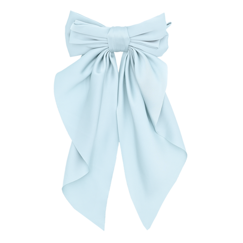 Satin Ribbon Flowing Bow Hairclip
