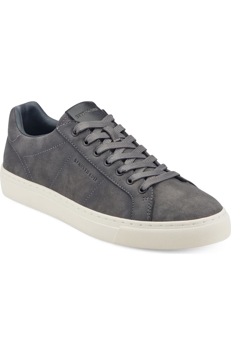 Kenneth Cole New York Jally Sueded Low Top Sneaker, Main, color, Dark Gray