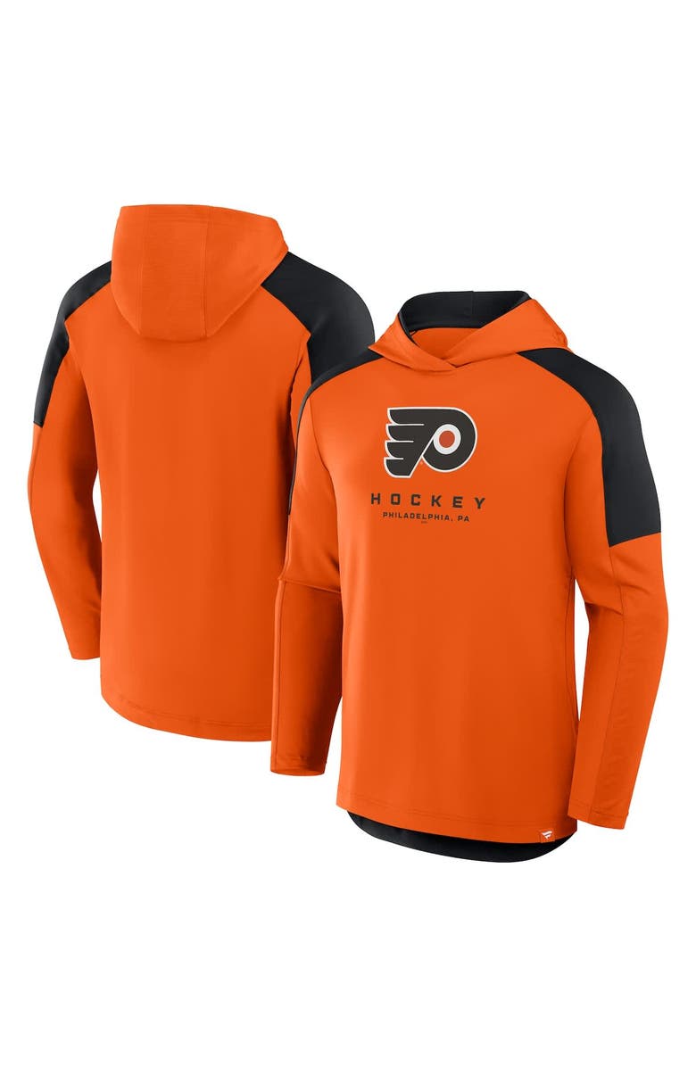 FANATICS Men's Fanatics Orange Philadelphia Flyers Meta Game Transitional Pullover Hoodie, Alternate, color, Orange