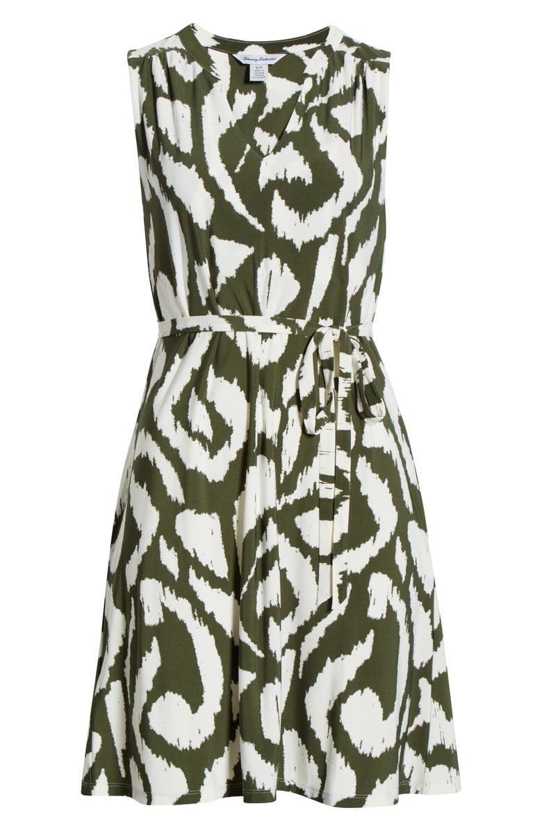 Tommy Bahama Carmela Ikat Print Dress, Alternate, color, Palm Verde