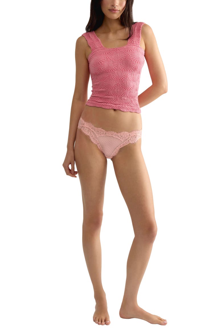 Love Letter Floral Knit Camisole, Alternate, color, VINTAGE ROSEY