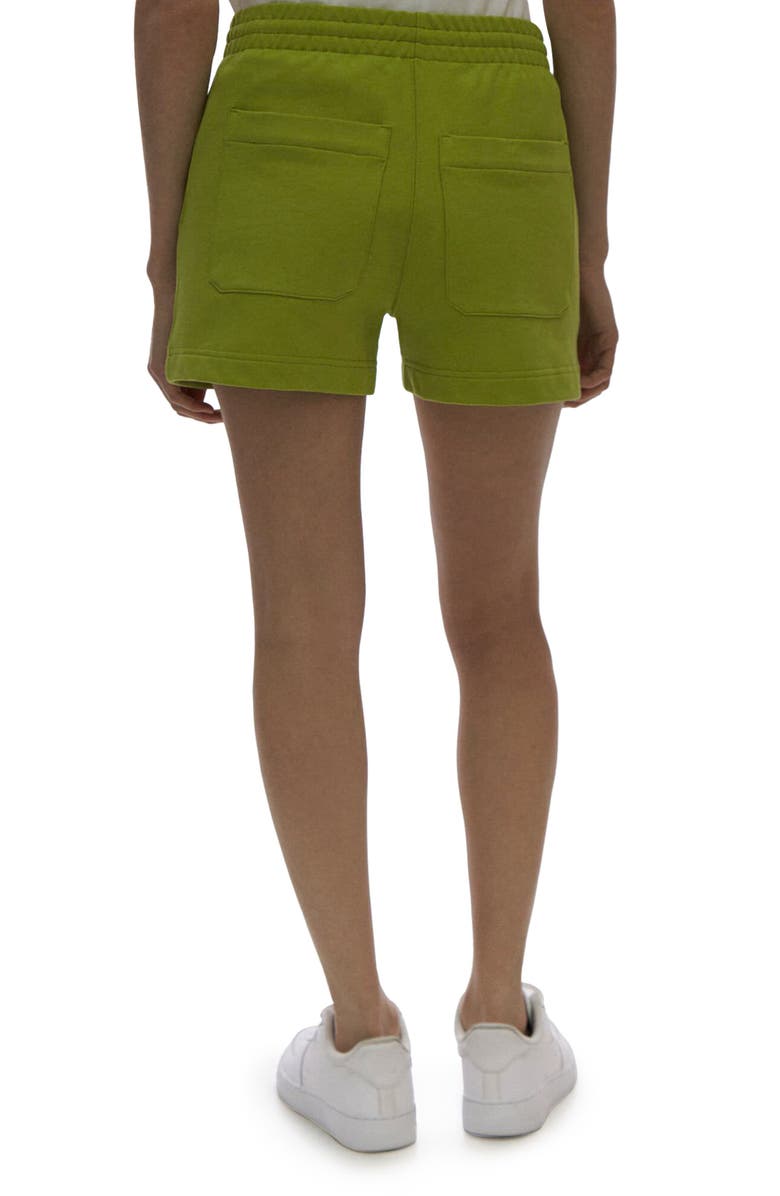 Helmut Lang Cotton Logo Sweat Shorts, Alternate, color,