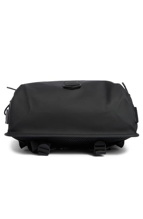 Rains Trail Cord Rolltop Backpack In Black