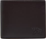 Burberry Equestrian Knight Design Leather Bifold Wallet