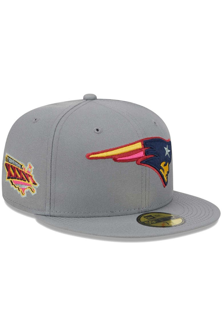 Men's New Era Gray New England Patriots Color Pack 59FIFTY Fitted Hat, Alternate, color, Gray