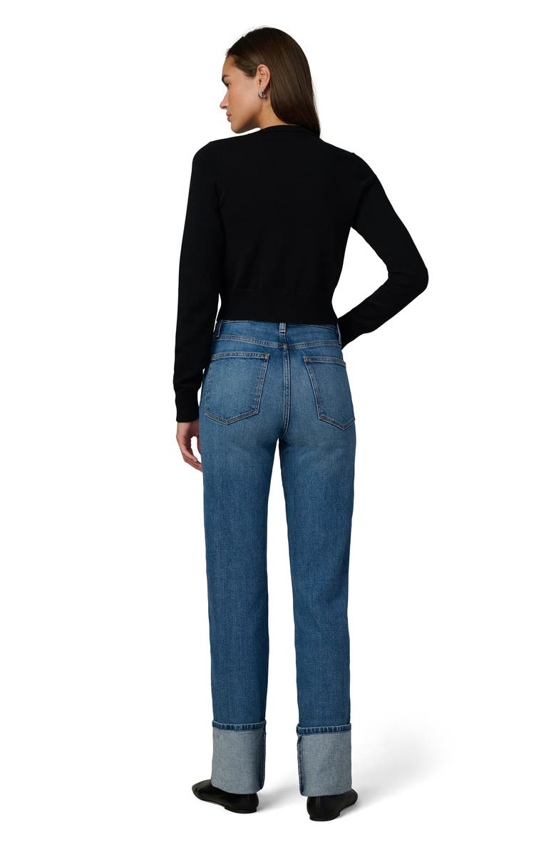 Joe's The Margot Cuffed High Waist Straight Leg Jeans, Alternate, color, Tome