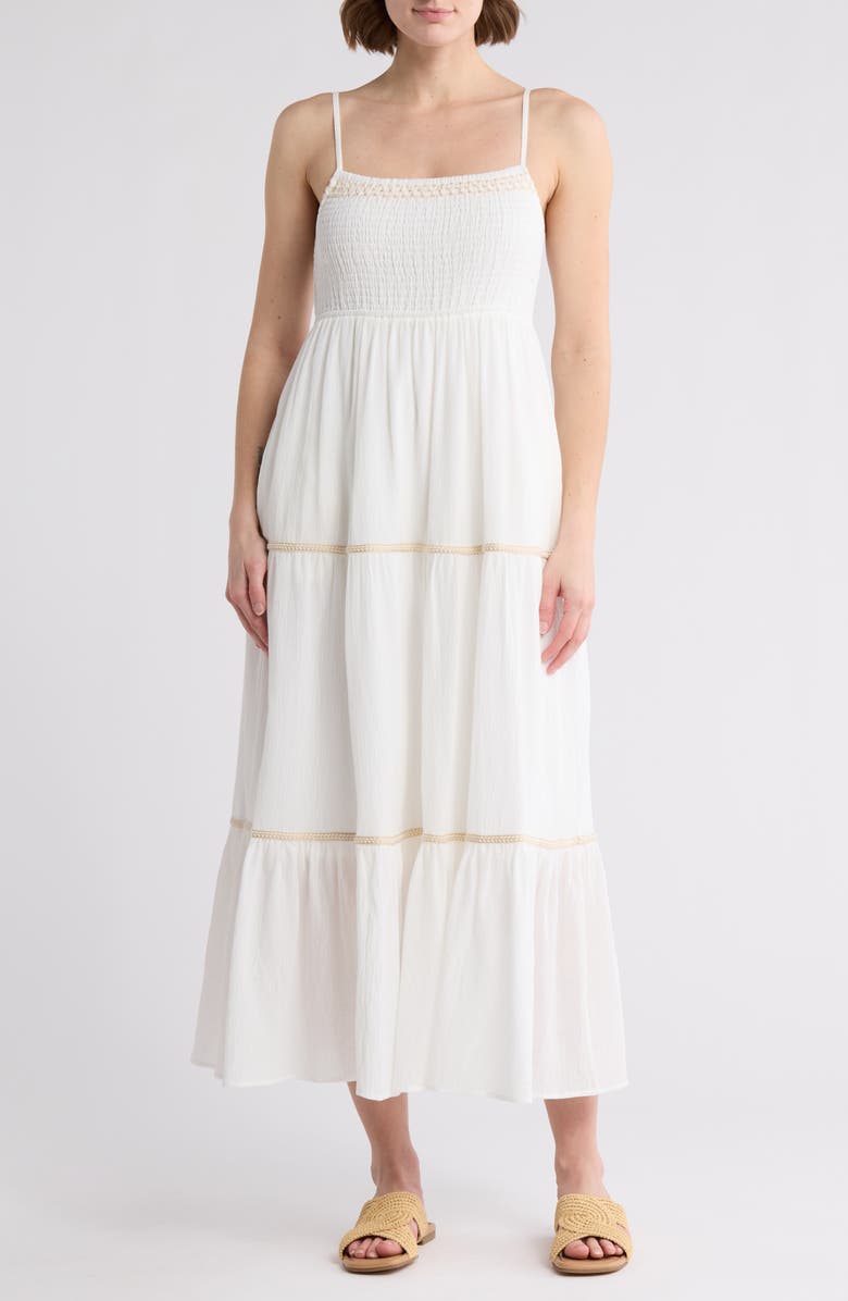 WISHLIST Tiered Cotton Maxi Dress, Main, color,
