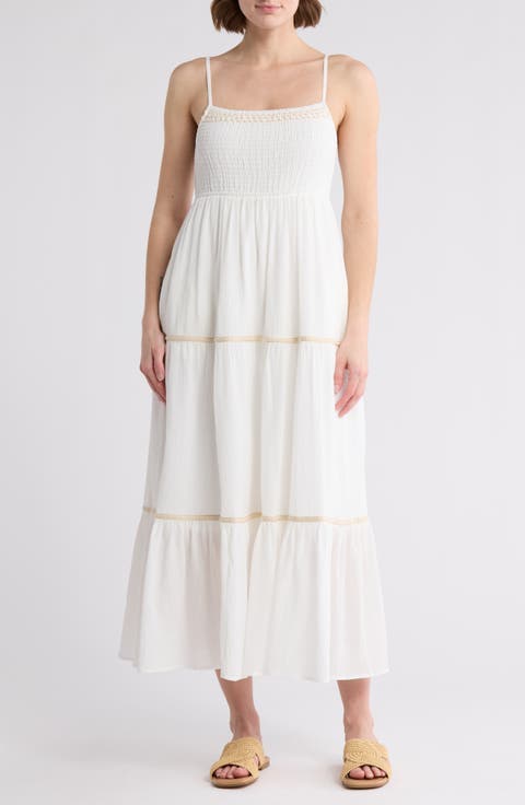 Tiered Cotton Maxi Dress